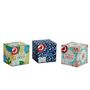Voir la diapositive 3 : AUCHAN Boîte de mouchoirs blancs à décor aléatoire 3 épaisseurs 1 boîte cube 60 mouchoirs
