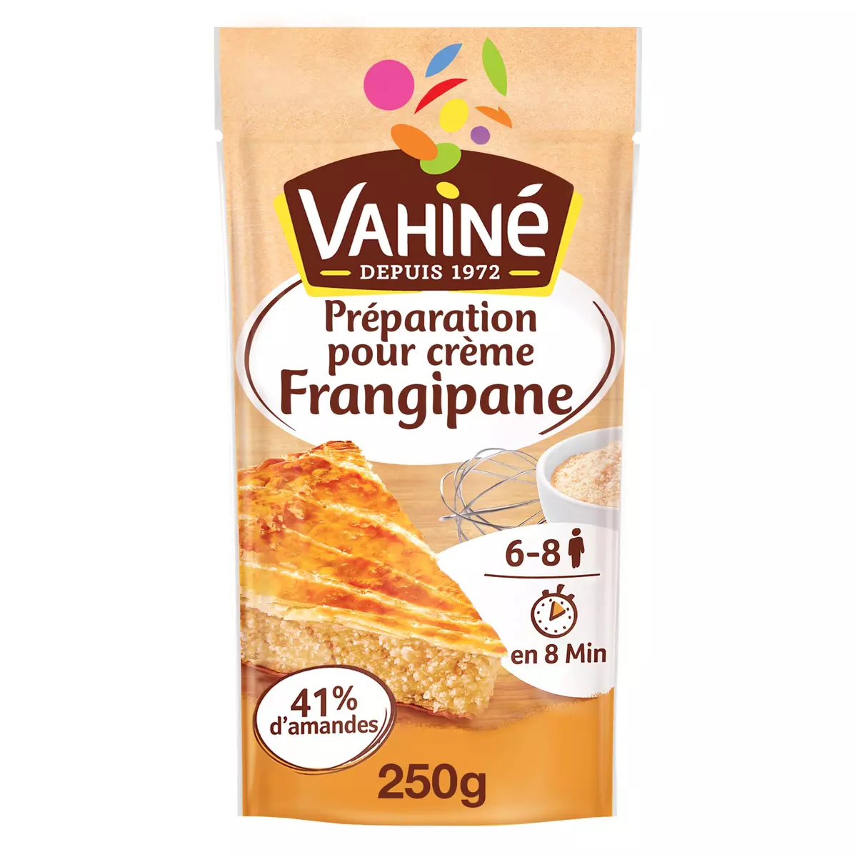 VAHINE Préparation pour crème frangipane tarte et galette 6-8
