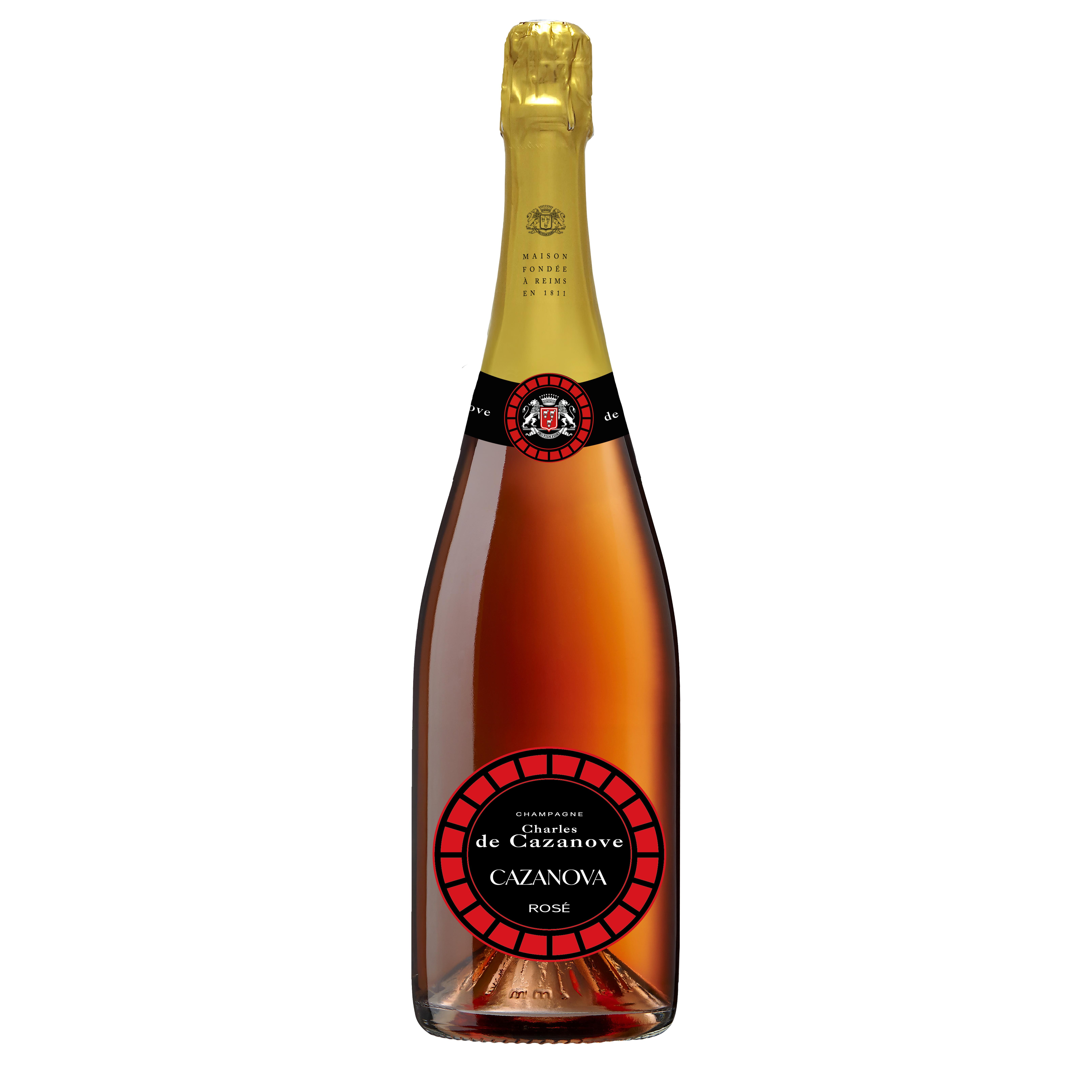 CHARLES DE CAZANOVE AOP Champagne brut cuvée Cazanova rosé 75cl