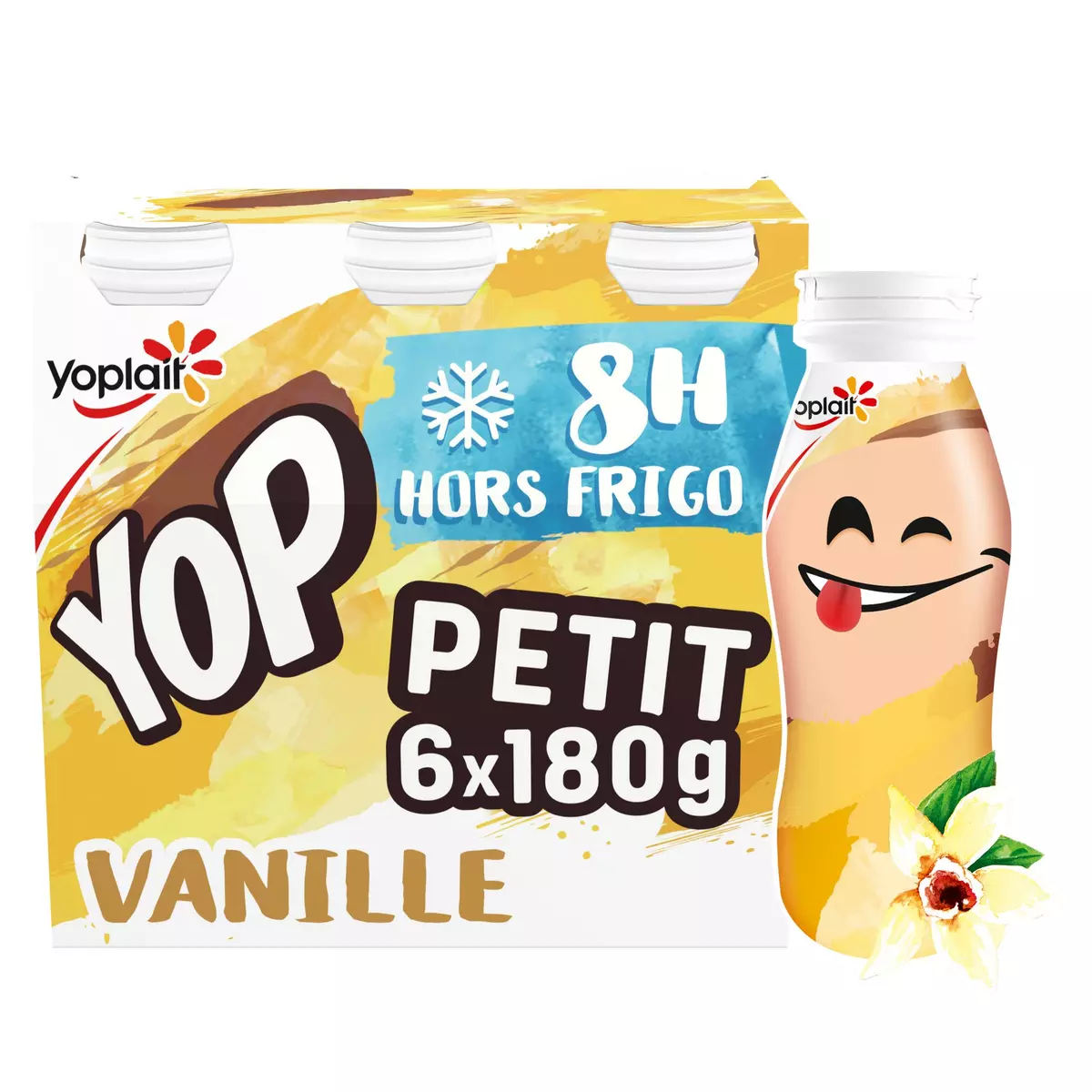 PTIT YOP Yaourt à boire à la vanille 6x180g