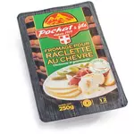 POCHAT & FILS Fromage à raclette au chèvre 12 tranches environ 250g