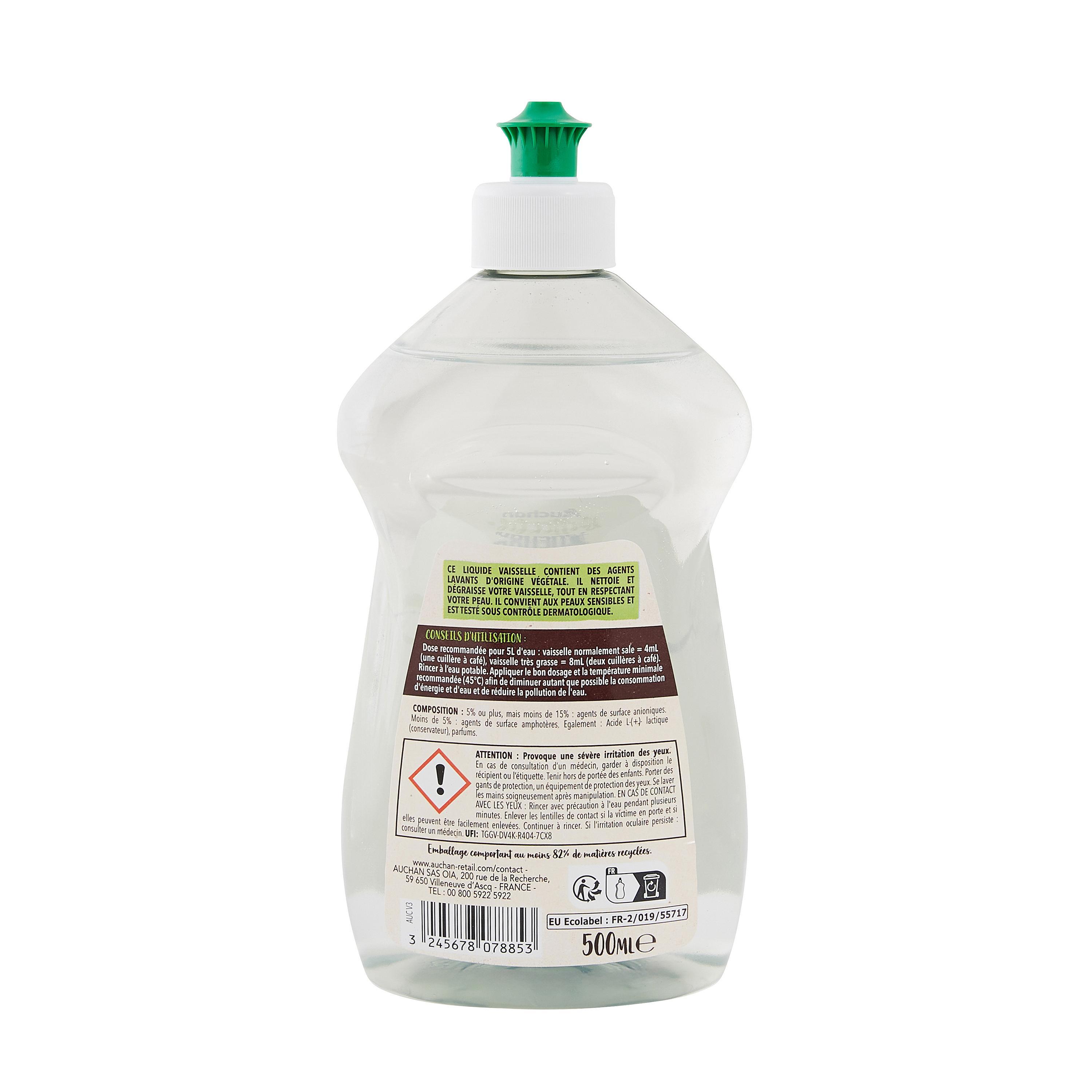 Voir la diapositive 3 : AUCHAN BETTER LIFE Liquide vaisselle dégraissant aloe vera 500ml
