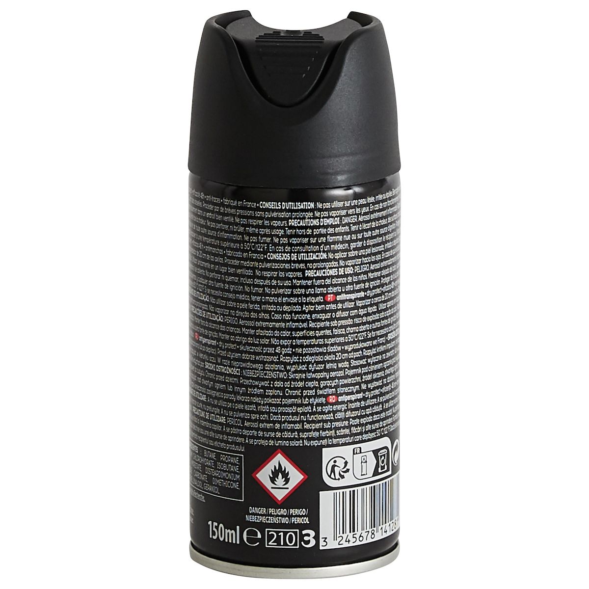 COSMIA MEN Déodorant spray homme 48h dry protect anti-traces 150ml