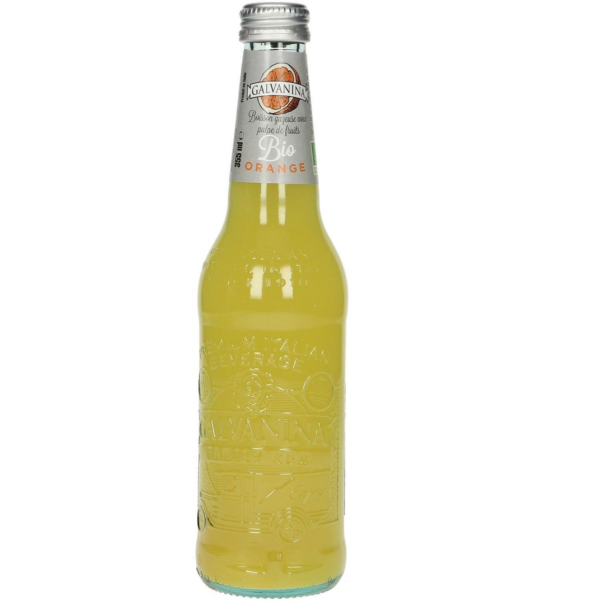 GALVANINA Boisson gazeuse bio a l'orange  355ml