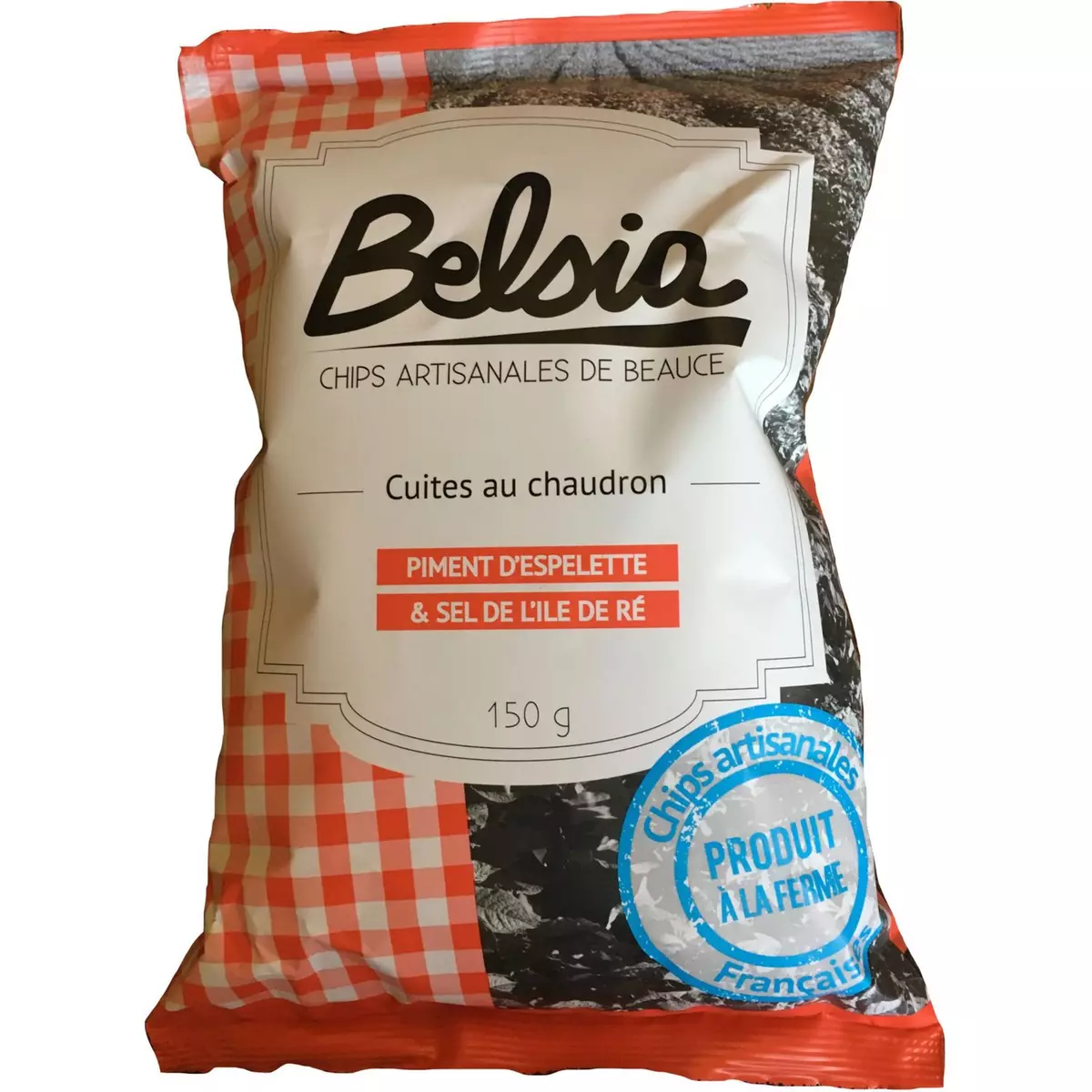 BELSIA Chips artisanales au piment d'Espelette 150g