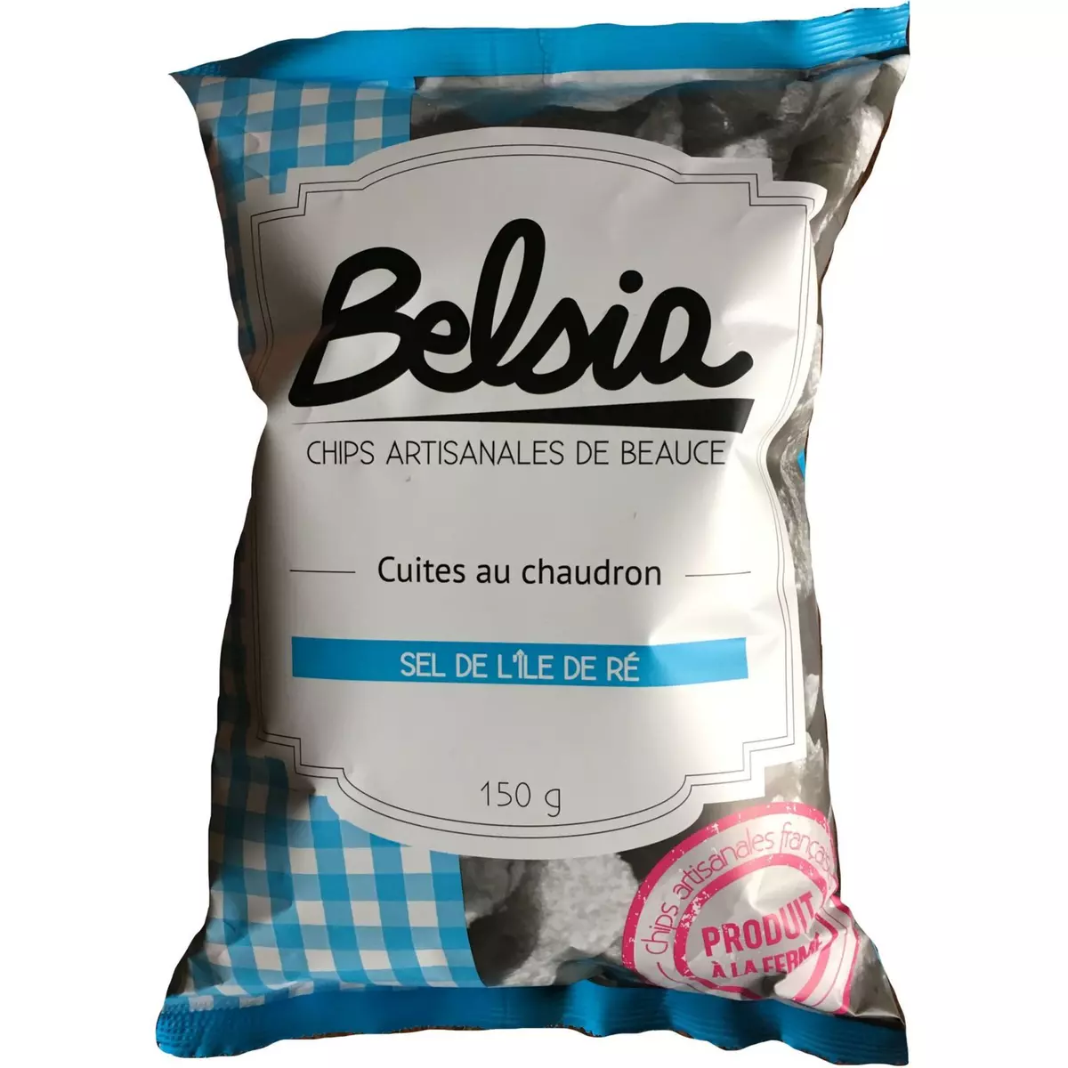 BELSIA Chips artisanales au sel de l'ile de Ré 150g