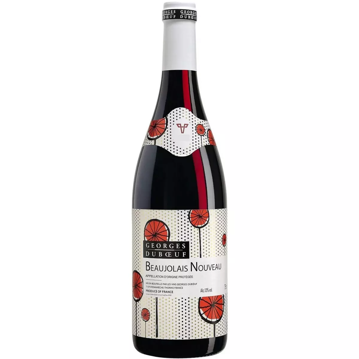 Vin rouge AOP Beaujolais nouveau Georges Dubœuf 2022 75cl
