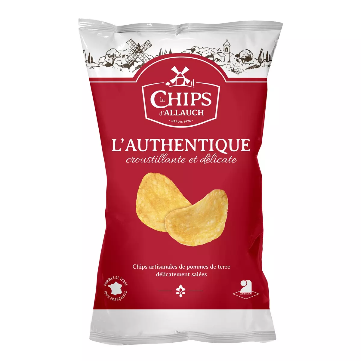 Chips d'Allauch délicatement salées 125g