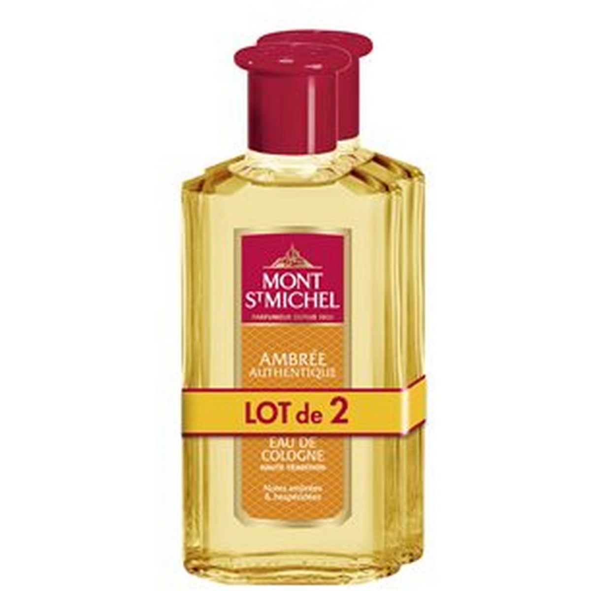 MONT SAINT MICHEL Eau de Cologne ambrée 2x250ml