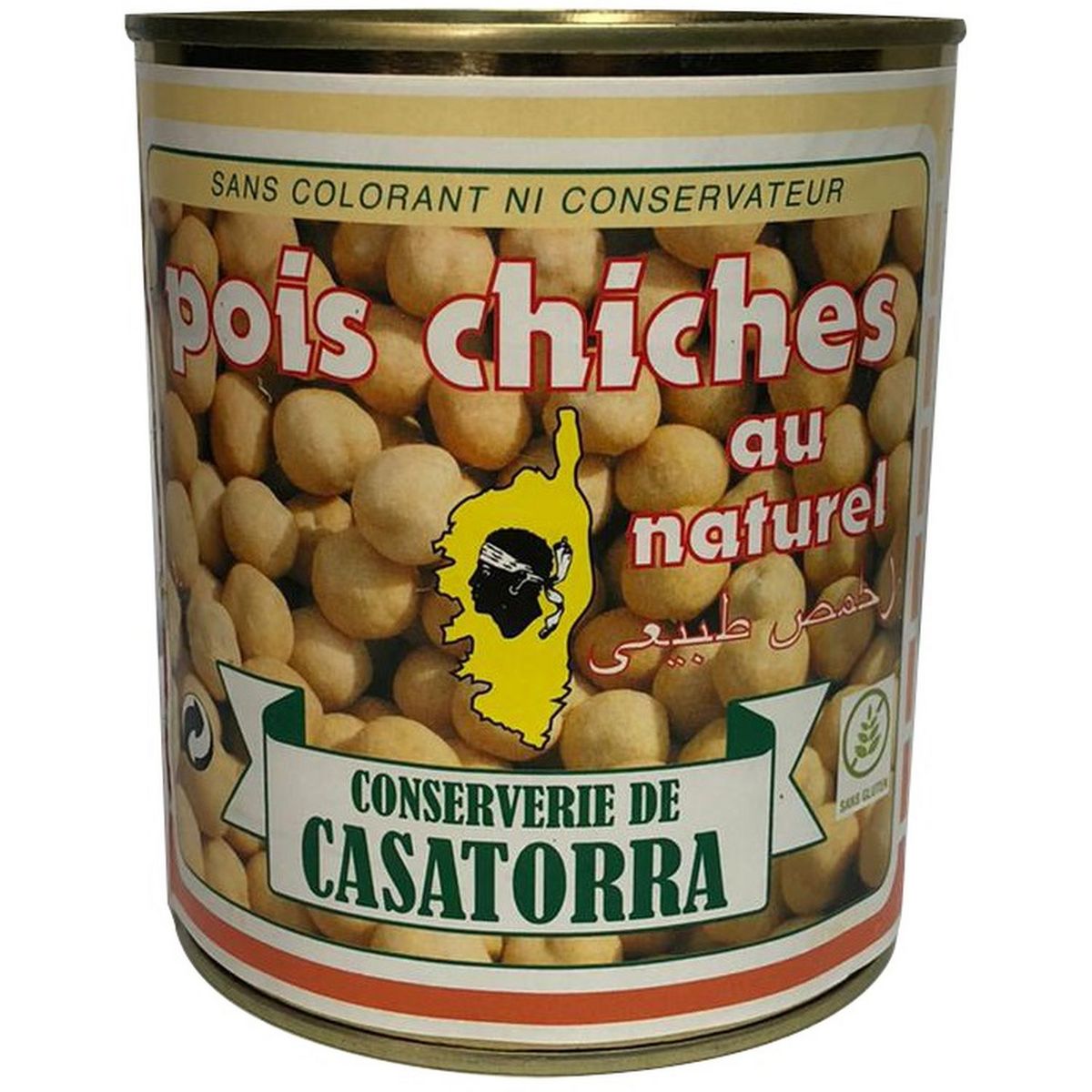 CONSERVERIE DE CASATORRA Pois chiches au naturel 500g