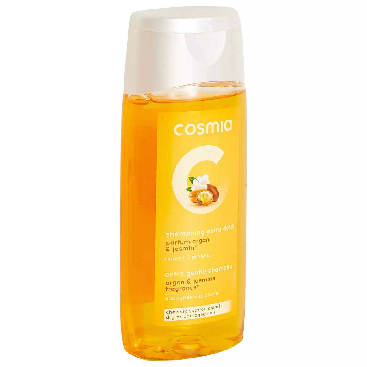 COSMIA Shampooing extra doux au parfum d'argan et de jasmin pour cheveux sec ou abîmés 250ml