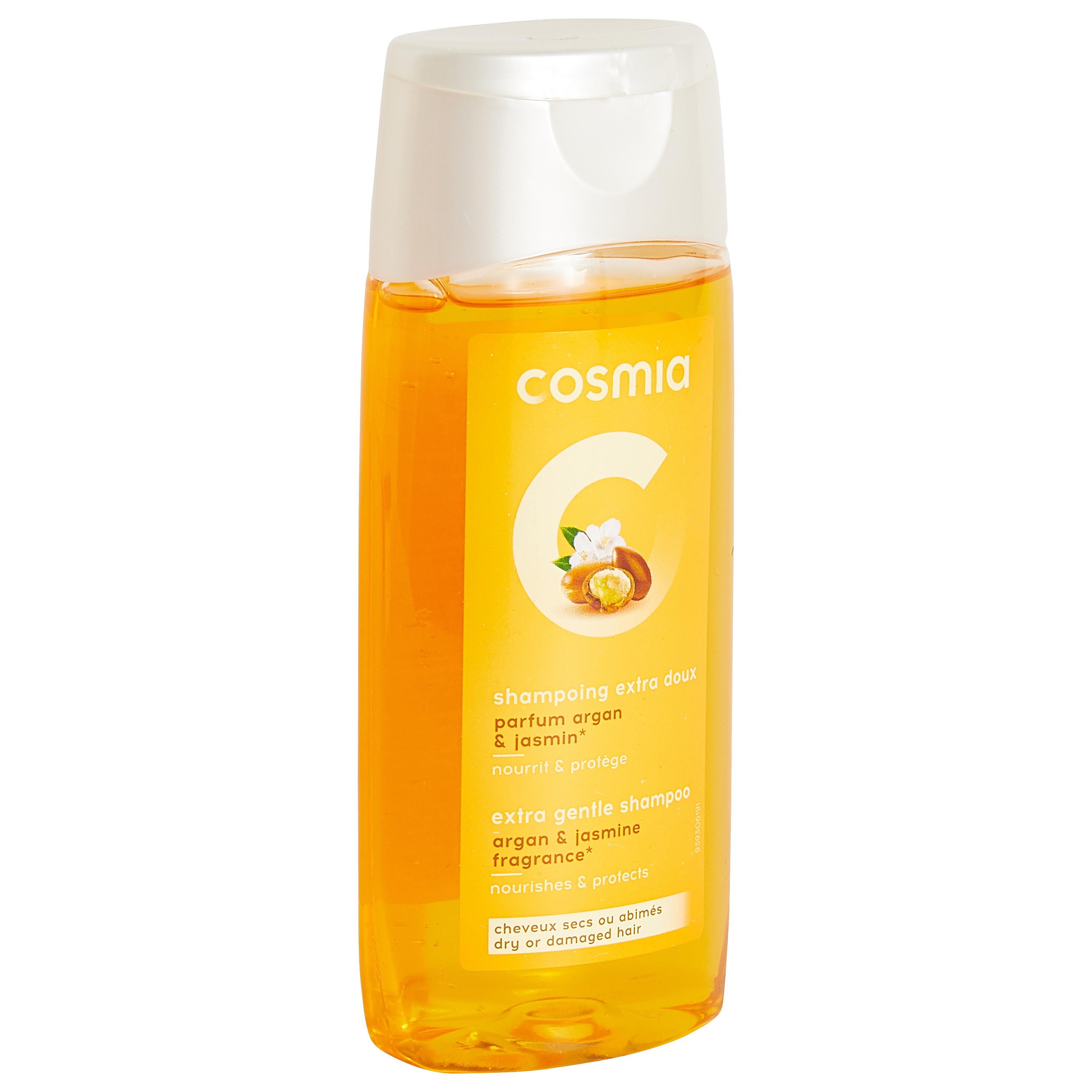 Voir la diapositive 3 : COSMIA Shampooing extra doux au parfum d'argan et de jasmin pour cheveux sec ou abîmés 250ml