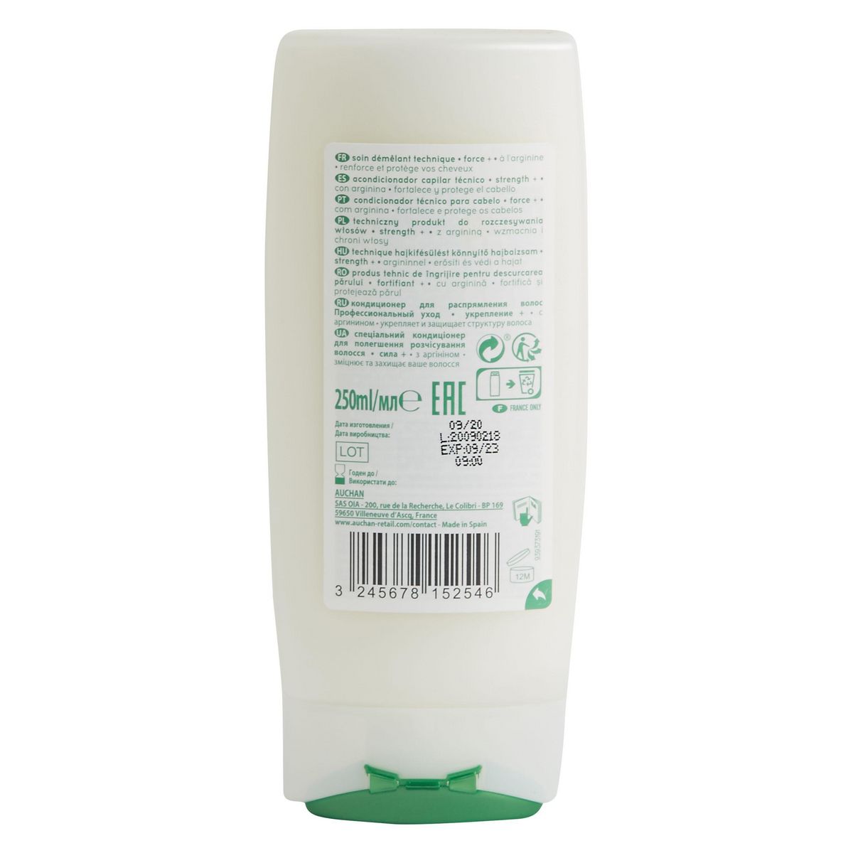 COSMIA Force+ soin démêlant à l'arginine cheveux fragiles 250ml