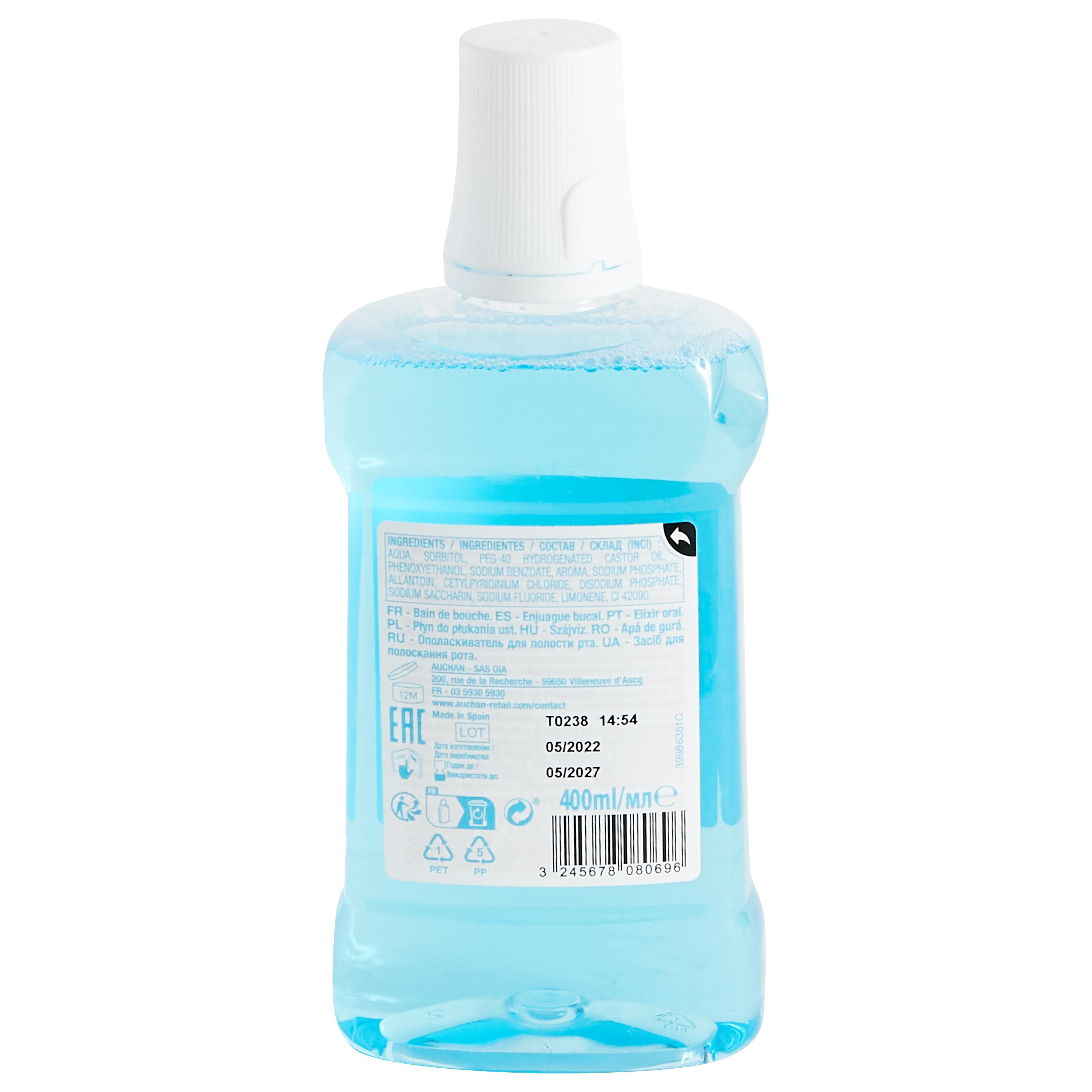 Voir la diapositive 2 : POUCE Bain de bouche 0% d'alcool 400ml