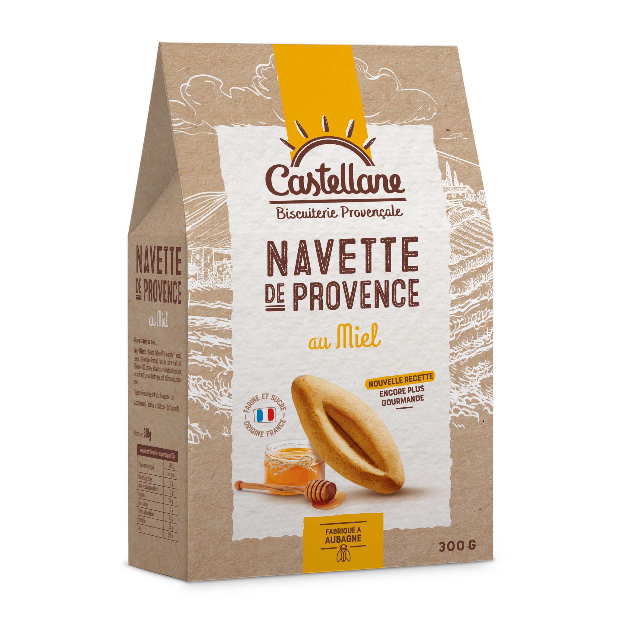 CASTELLANE Navette de Provence au miel 300g