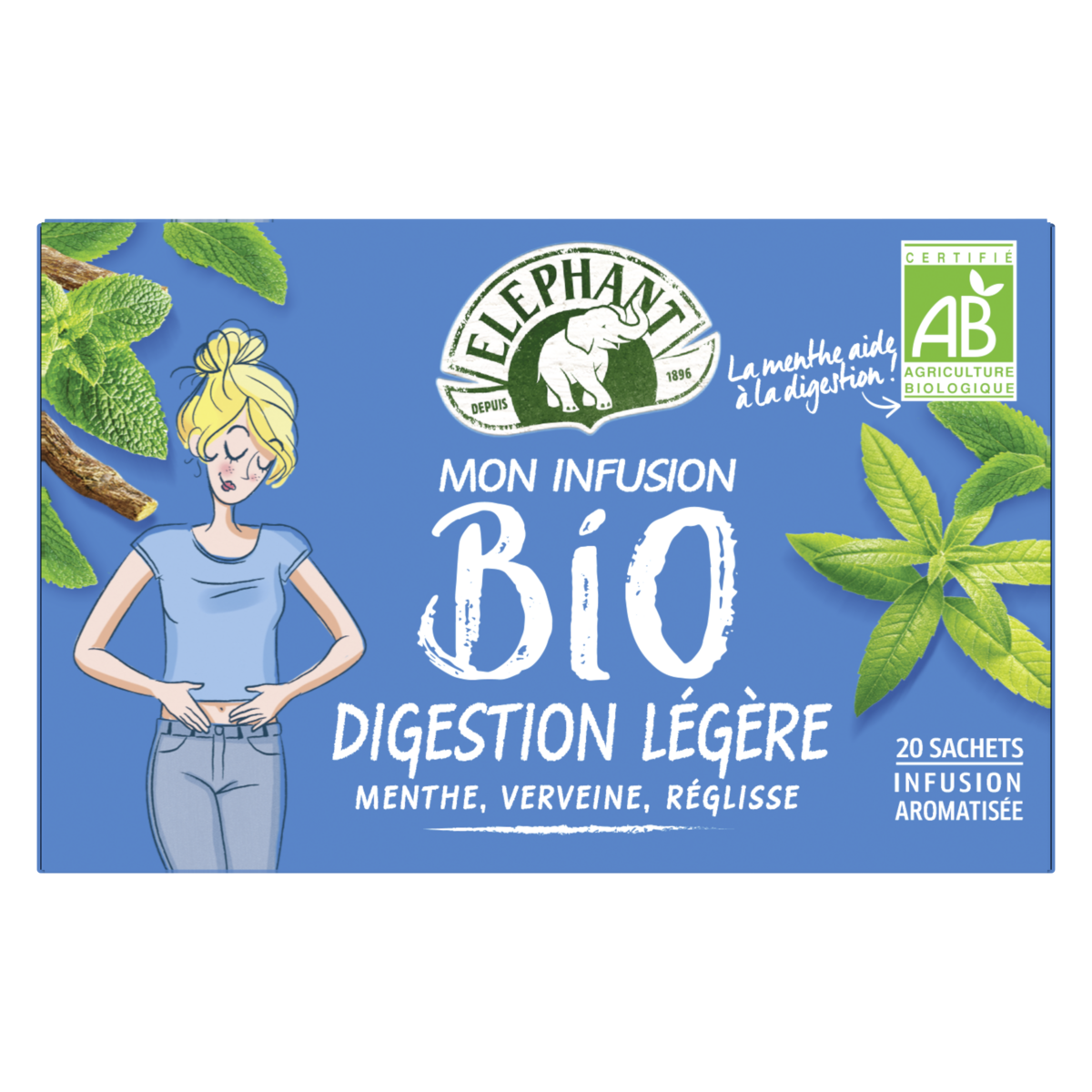 ELEPHANT Mon Infusion digestion légère bio 20 sachets 32g