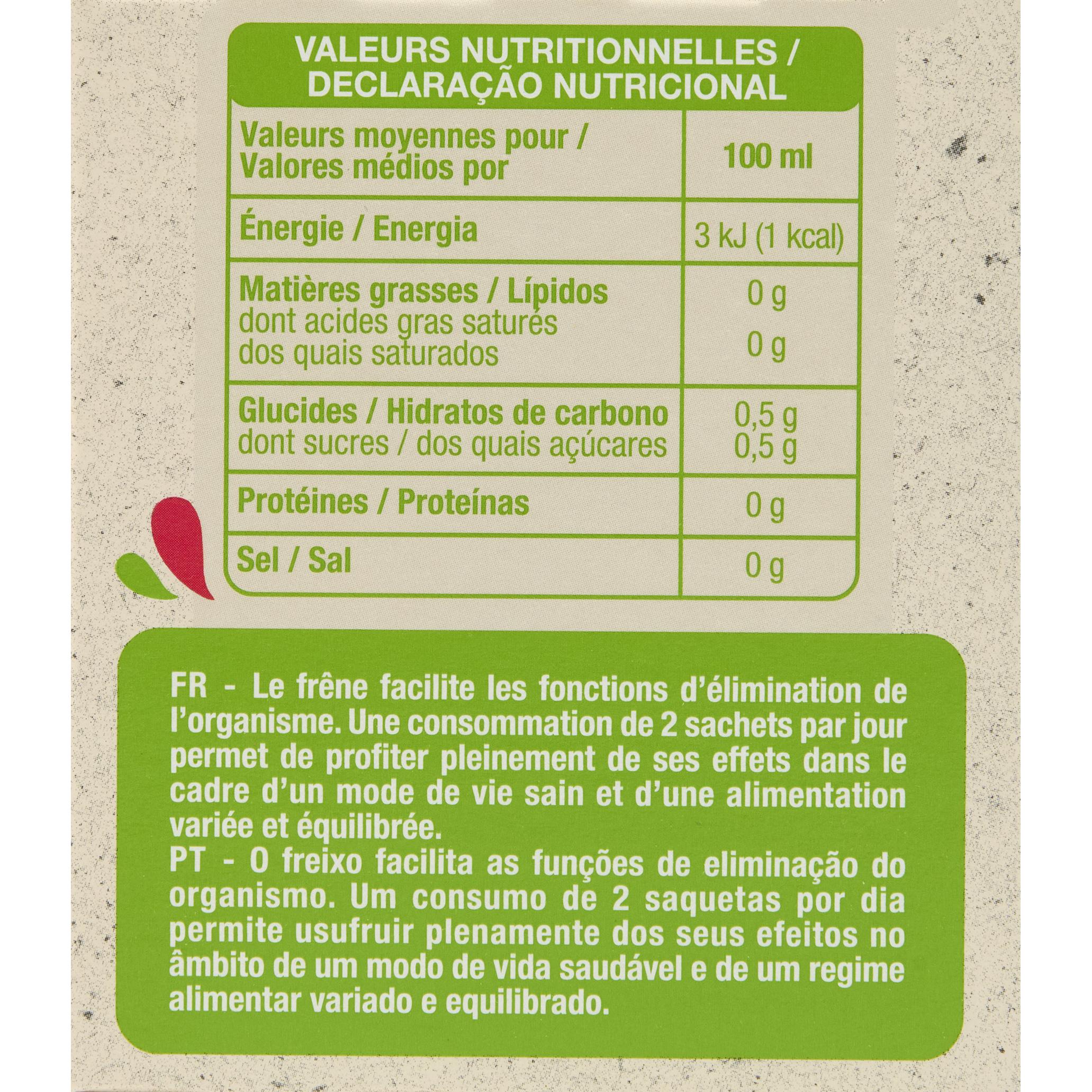 Voir la diapositive 3 : AUCHAN BIO Infusion détox frêne citronnelle cynorrhodon 20 sachets 30g