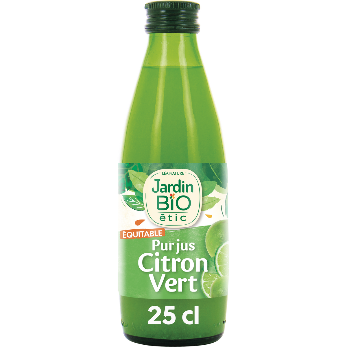 JARDIN BIO ETIC Pur jus de citron vert bio bouteille verre 25cl