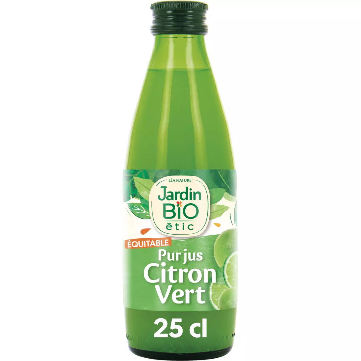 JARDIN BIO ETIC Pur jus de citron vert bio bouteille verre 25cl