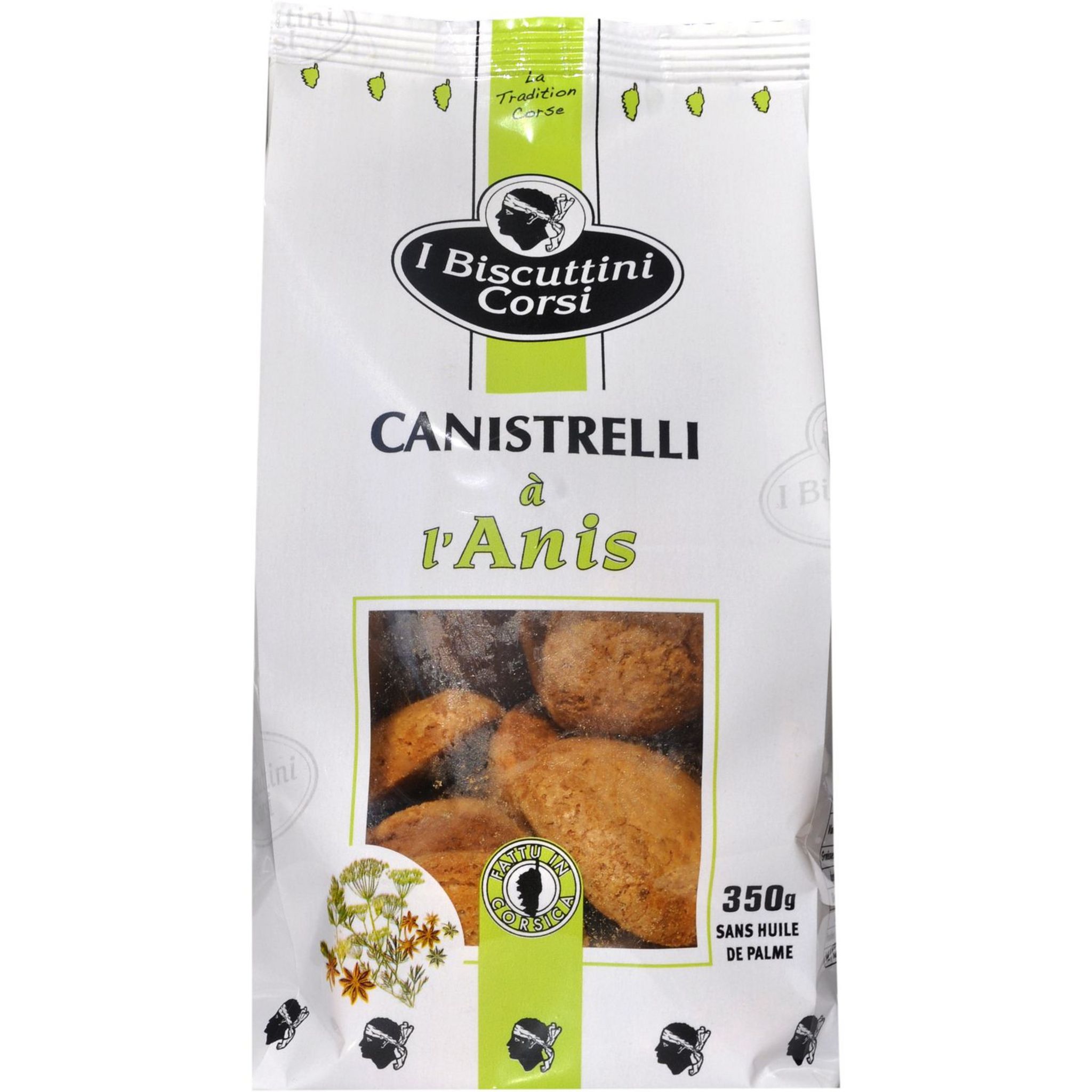 I BISCUTTINI CORSI Biscuits Canistrelli de Corse à l'anis 350g