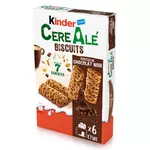 KINDER CereAlé Biscuits aux 7 céréales pépites de chocolat noir 6 sachets fraîcheur 204g