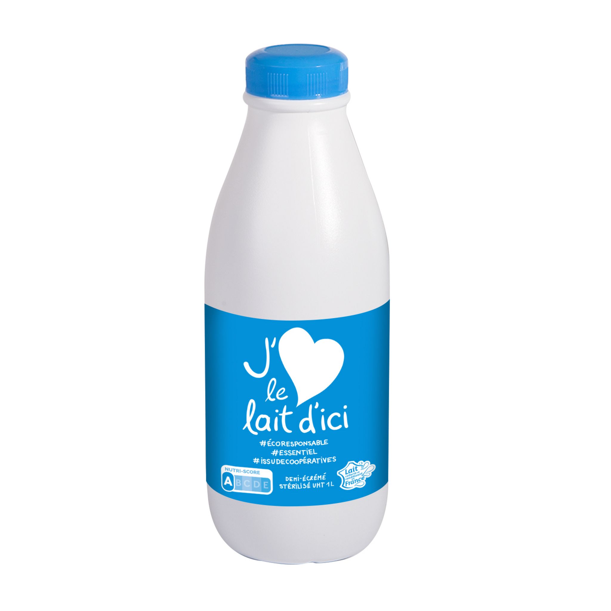 J'AIME LE LAIT D'ICI Lait demi-écrémé UHT 1l