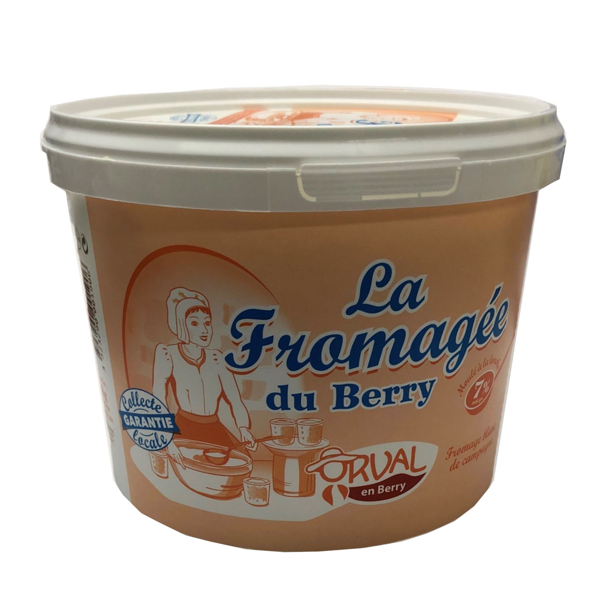 LA FROMAGÉE DU BERRY Fromage blanc de campagne 7% MG 2kg