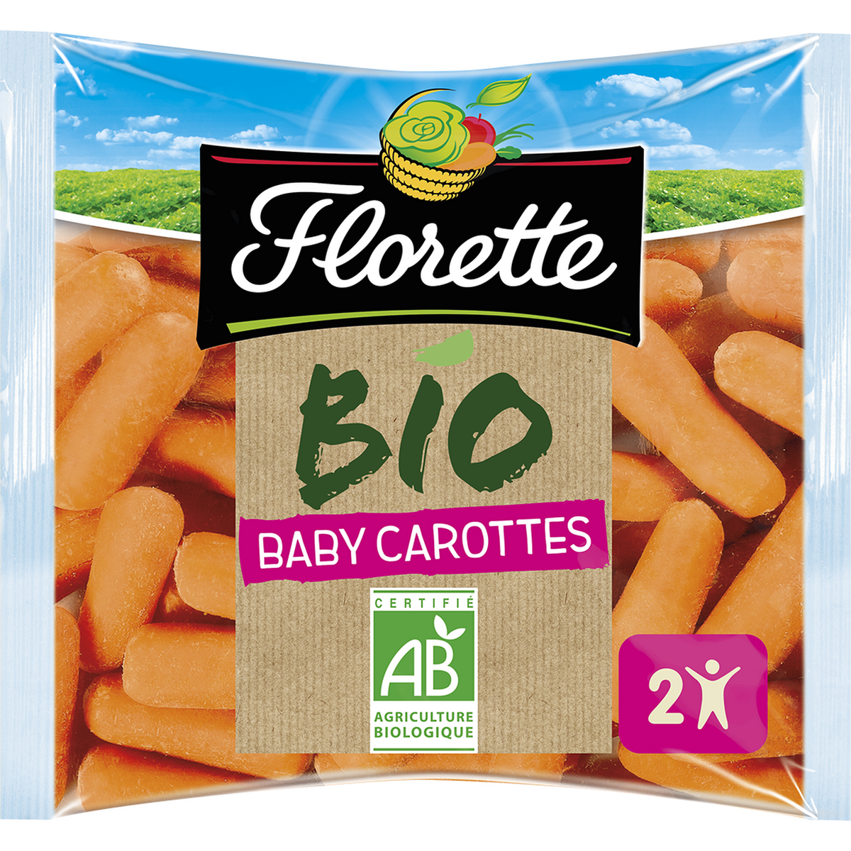 FLORETTE Baby carottes bio 150g
