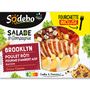 Voir la diapositive 2 : SODEBO Salade et Compagnie Brooklyn pâtes poulet fourme d'Ambert AOP et bacon 1 part 320g