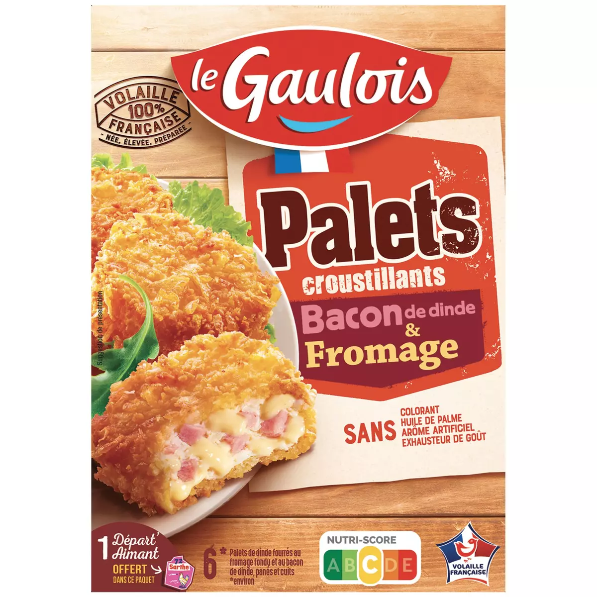LE GAULOIS Palets croustillants fromage bacon environ 6 pièces 200 g