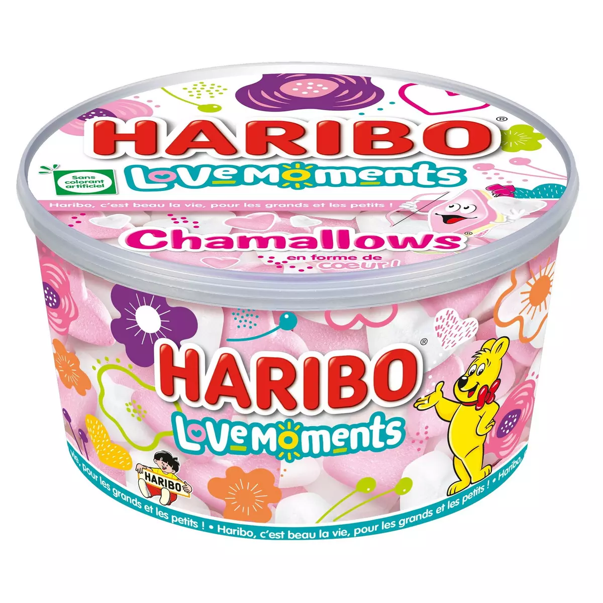 HARIBO Love moments Chamallow cœur 350G pas cher 