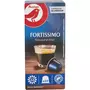 AUCHAN Capsules de café Fortissimo intensité 12 compatibles Nespresso 10 capsules 52g
