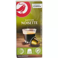 Café noisette cacaotée capsules x10