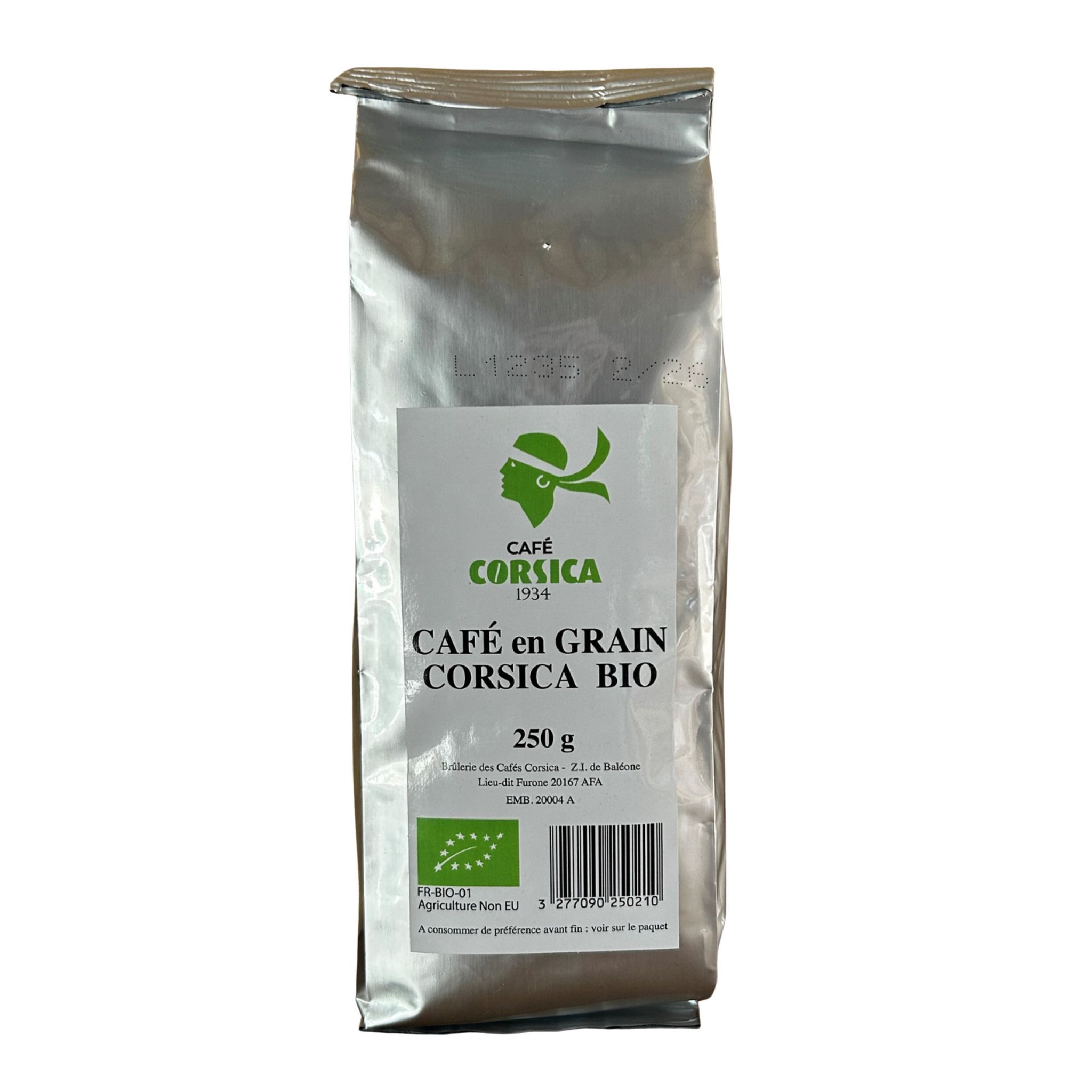 CAFE CORSICA Café en grain bio 250g
