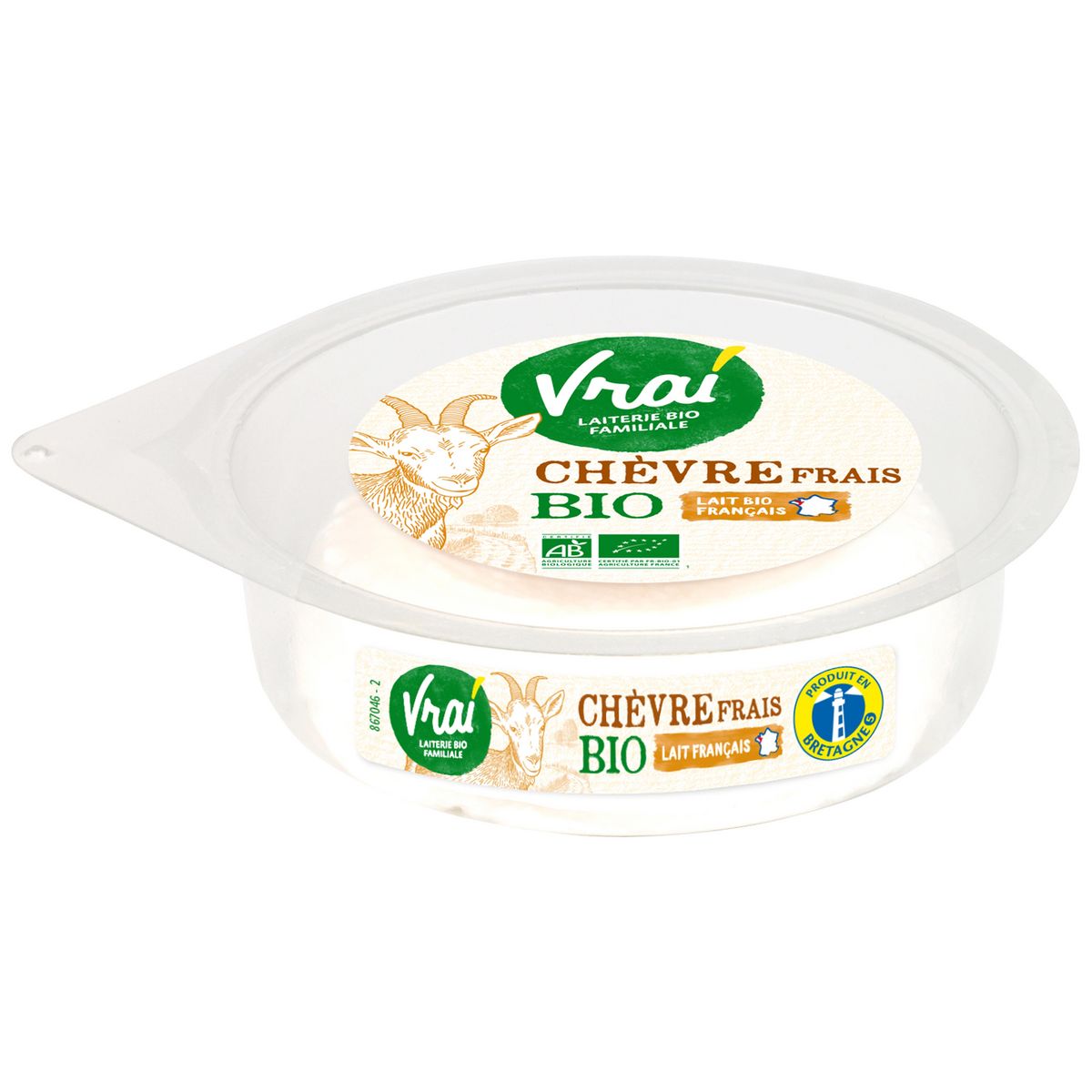 VRAI Petit fromage au lait de chèvre bio 100g