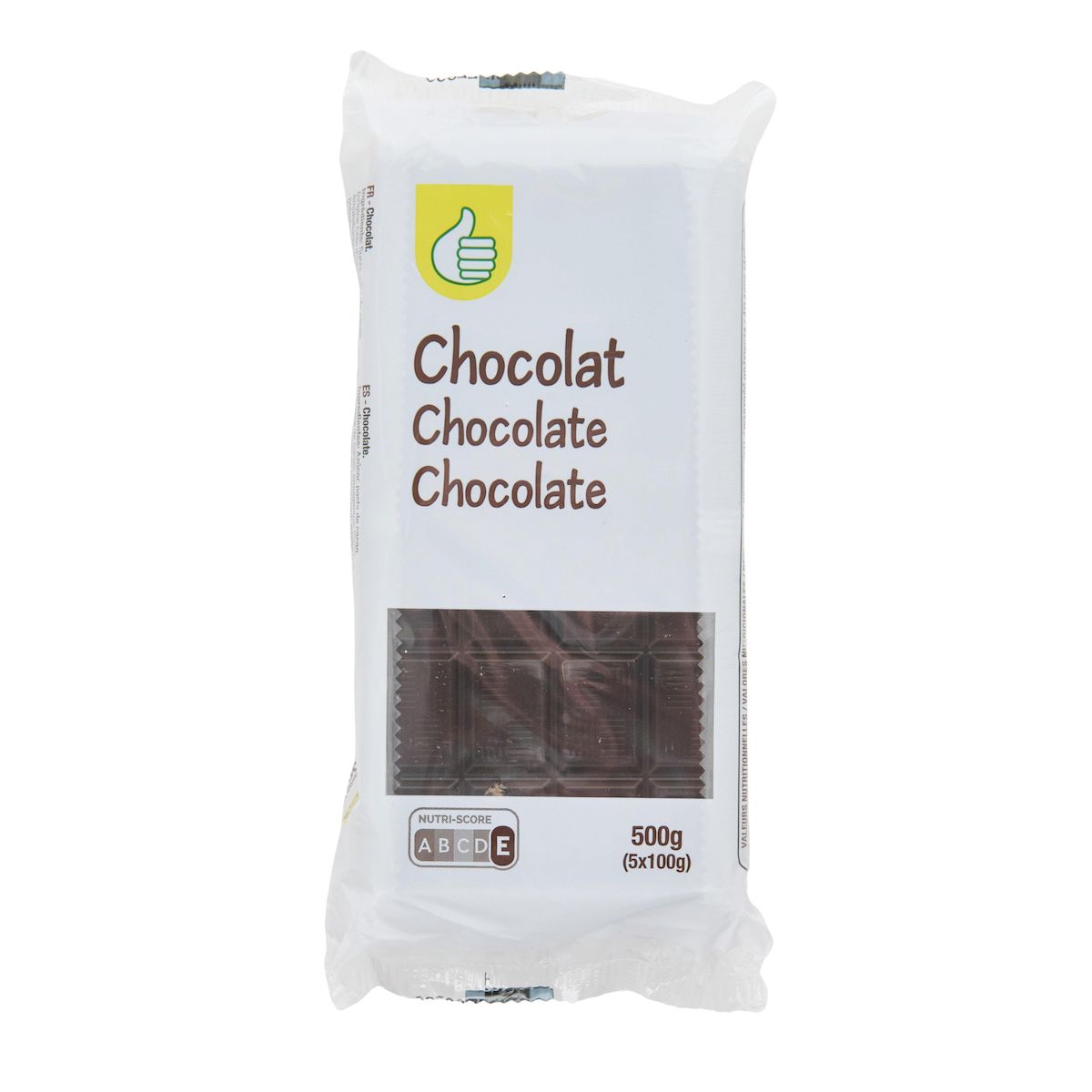 POUCE Tablette de chocolat noir 5 pièces 5x100g