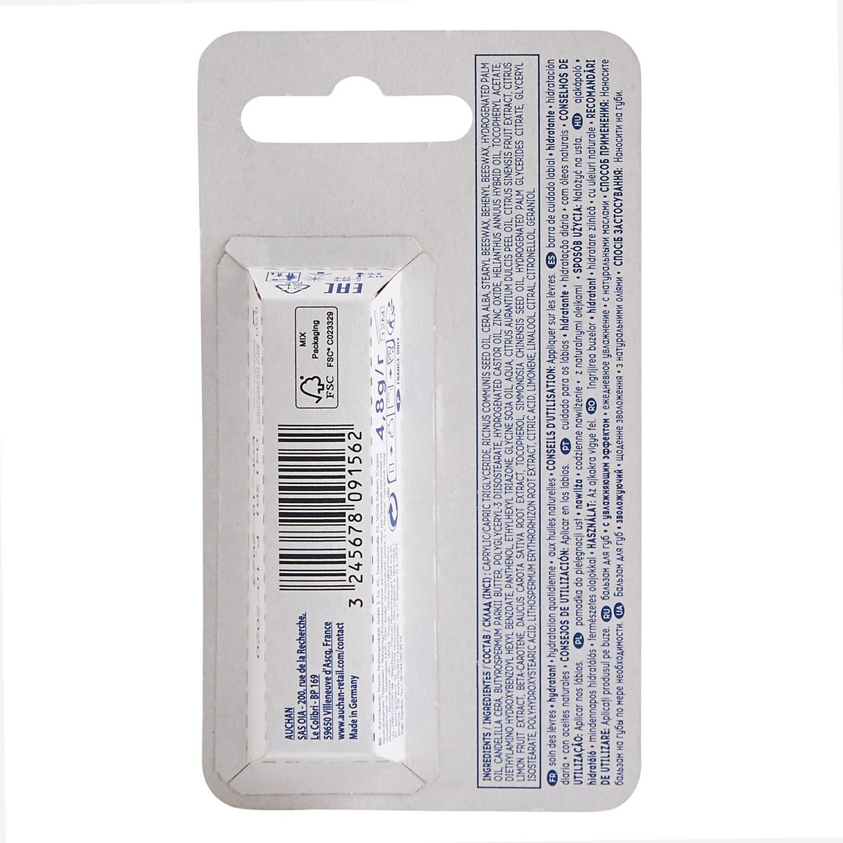 COSMIA Stick soin des lèvres hydratant aux huiles naturelles 1 pièce