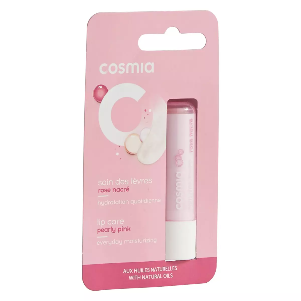 COSMIA Stick lèvres soin rose nacré 1 stick