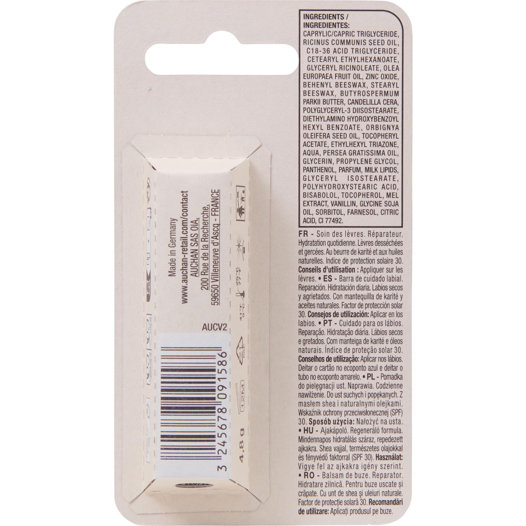 Voir la diapositive 2 : COSMIA Stick soin des lèvres réparateur FPS 30 1 stick