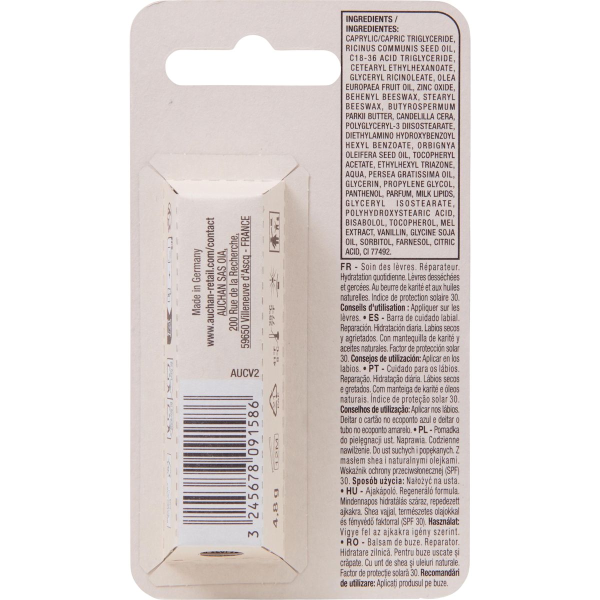 COSMIA Stick soin des lèvres réparateur FPS 30 1 stick