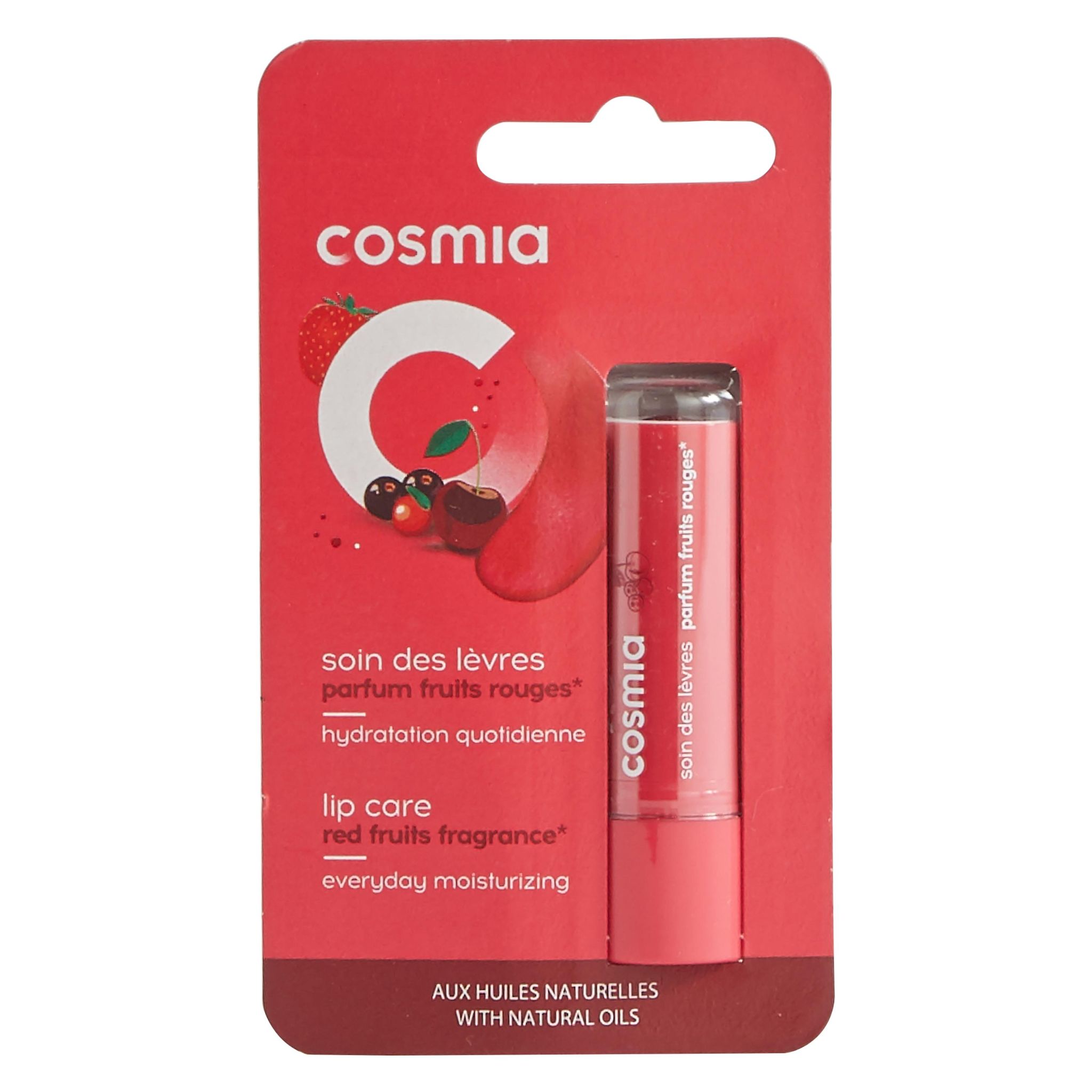 Voir la diapositive 2 : COSMIA Stick lèvres baies rouges 1 stick