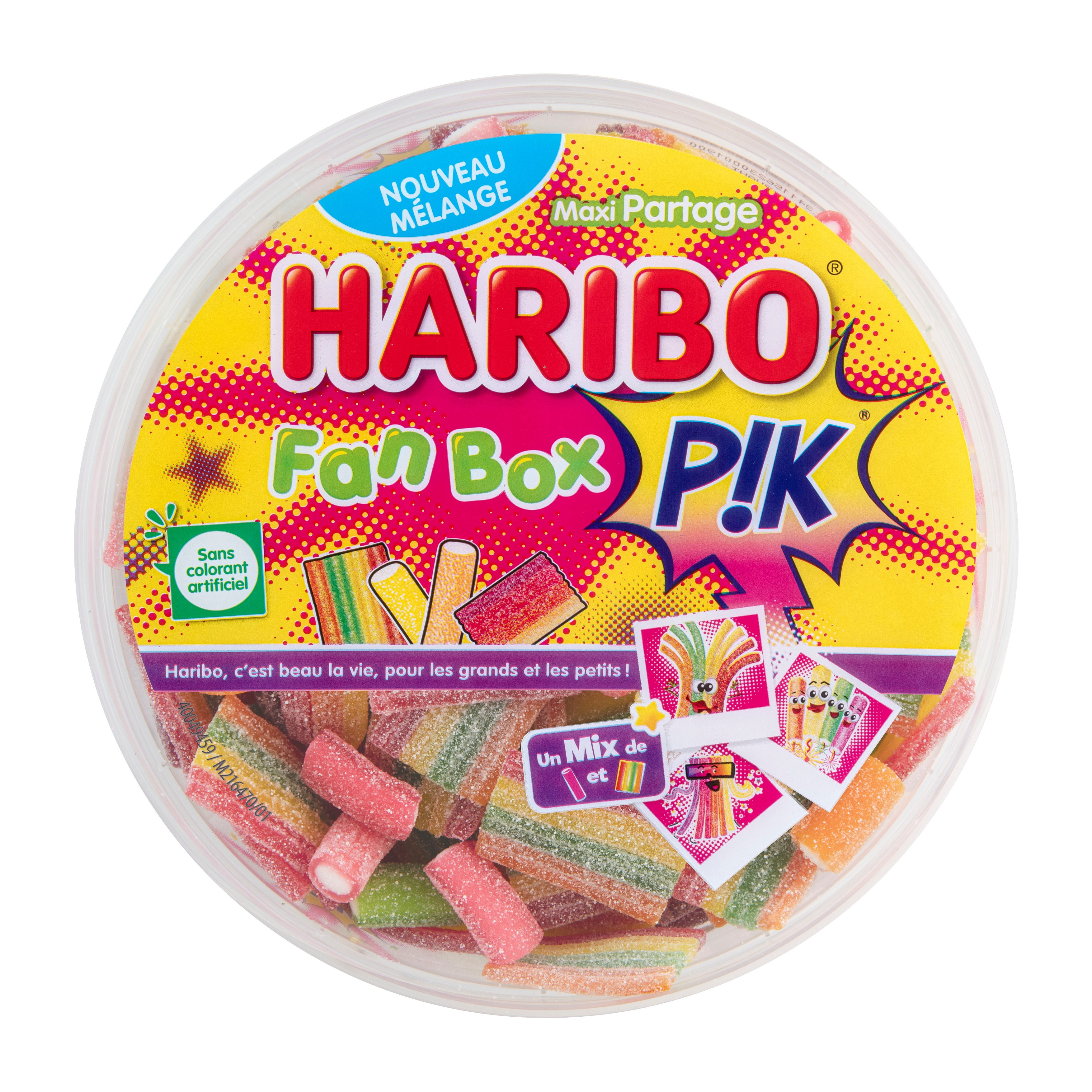 HARIBO Fan box bonbons pik 500g