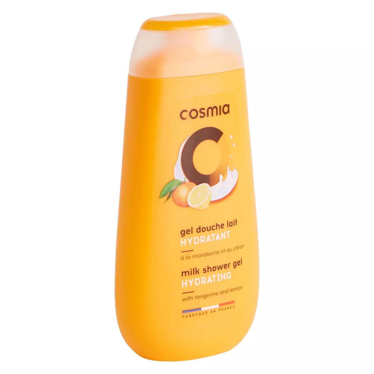 COSMIA Gel douche lait hydratant à la mandarine et au citron 250ml