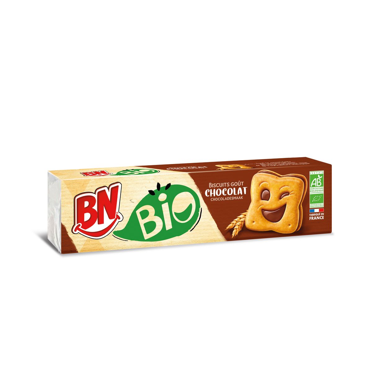 BN Biscuits fourrés bio chocolat 12 biscuits 225g