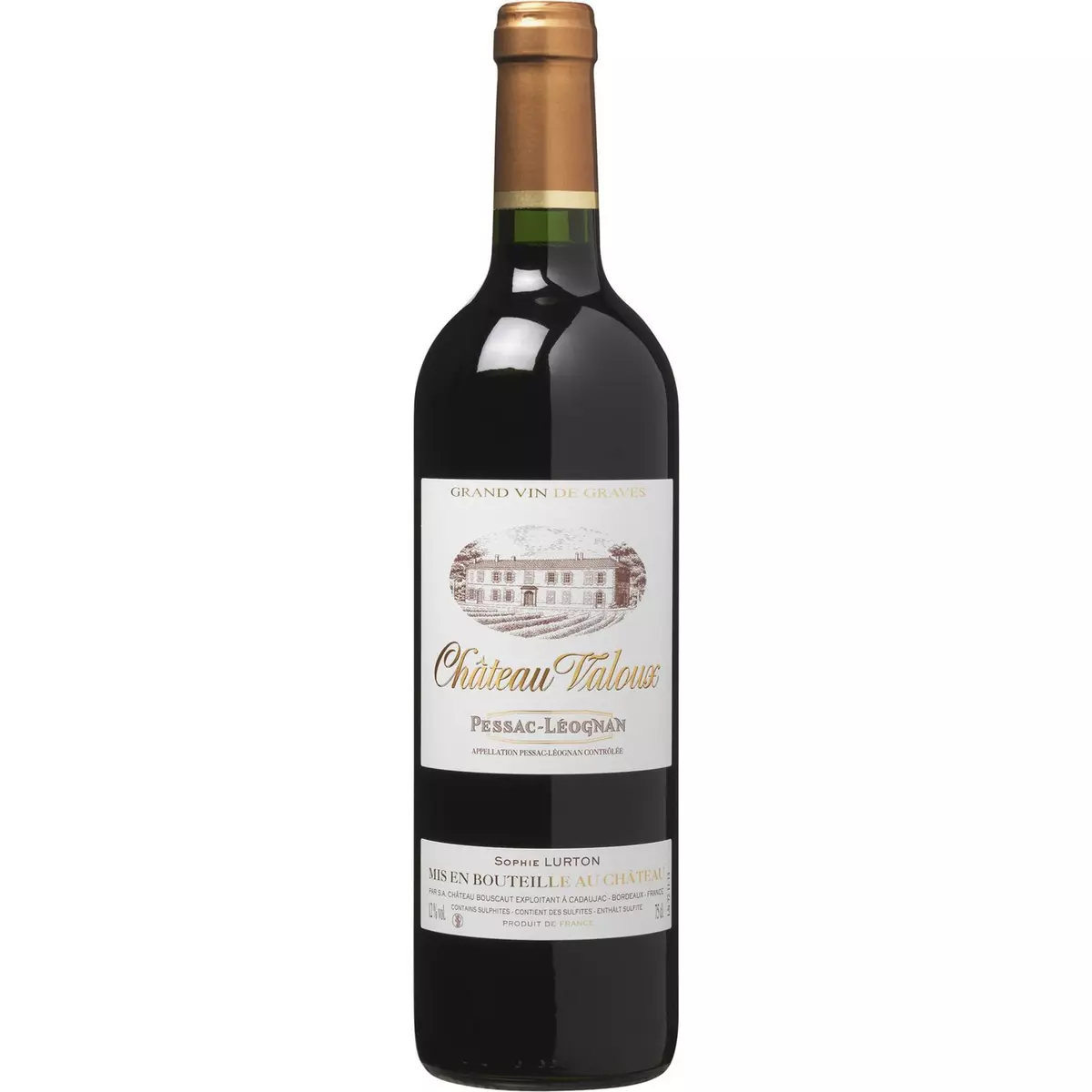 Vin rouge AOP Pessac-Léognan Château Valoux Bordeaux 75cl