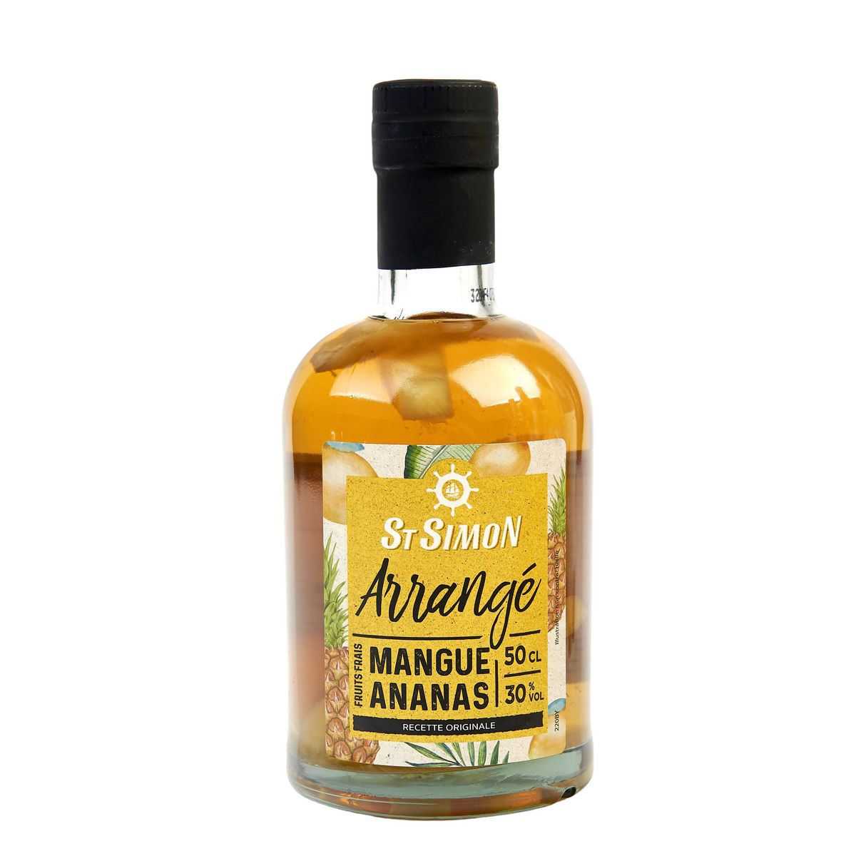 ST SIMON Boisson à base de rhum banane caramel 30% 50cl
