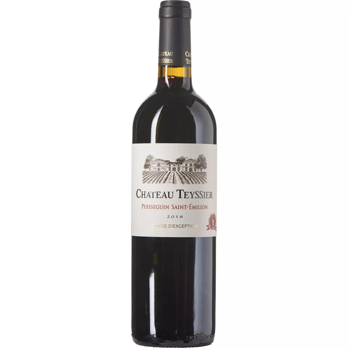 Vin rouge AOP Saint Emilion Puisseguin Château Teyssier cuvée d'Exception 2018 75cl