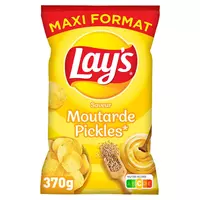 Lay's Chips Nature MAXI FORMAT 370g (lot de 6) 