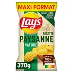 LAY'S Chips ondulées recette paysanne nature maxi format 370g