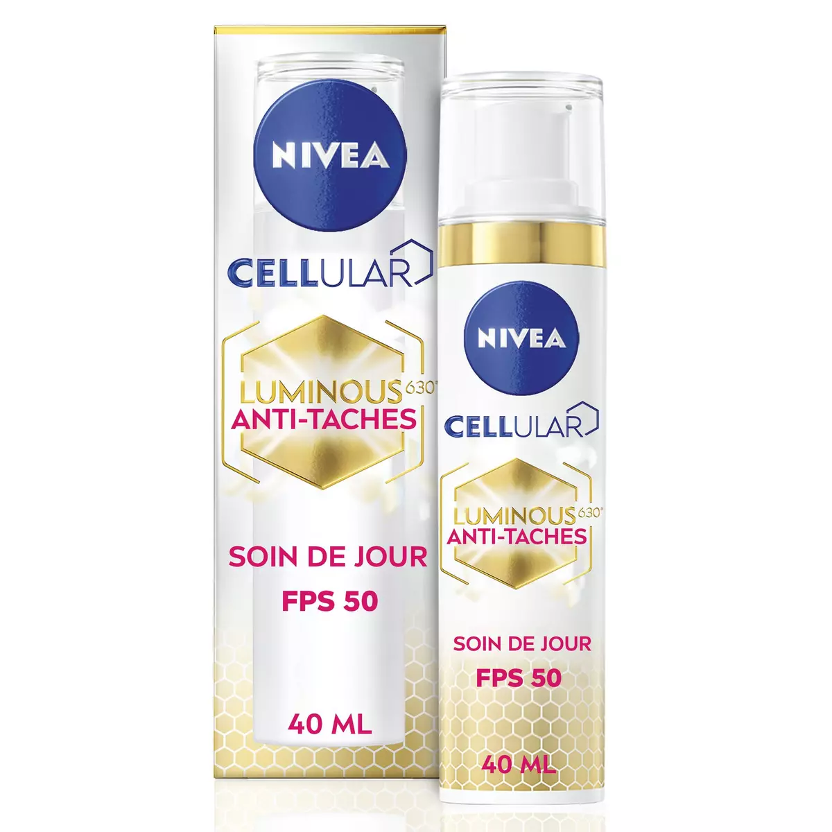 NIVEA Cellular Luminous soin visage du jour antitaches protecteur fps50  40ml pas cher 
